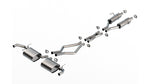 Borla Cat-Back Exhaust - Jeep Grand Cherokee V6 (WL) - S-Type 2.5in - Borla Thumbnail