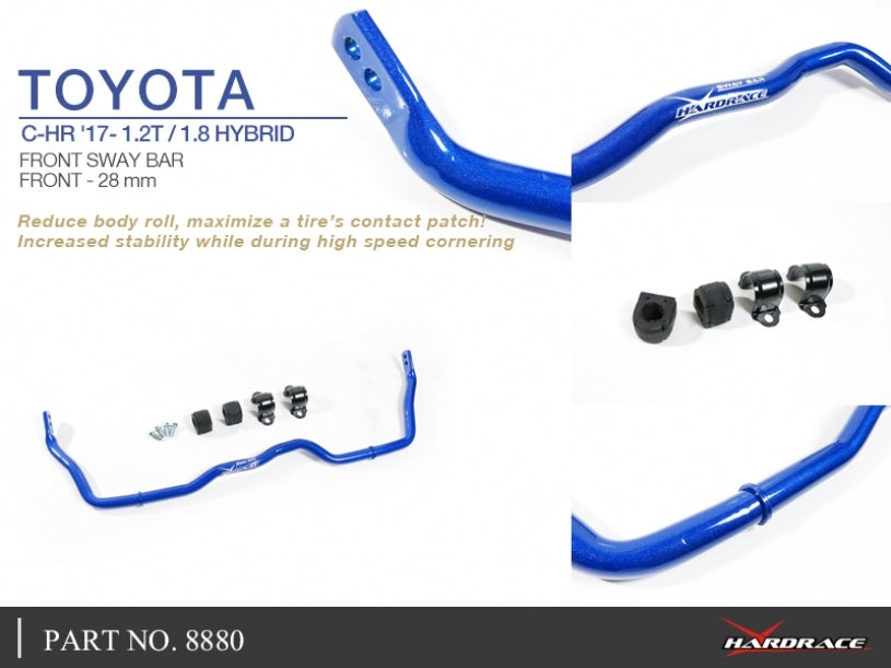 HARDRACE Front Sway Bar - Toyota C-HR (NGX10R) / Corolla (E210) - 28mm - Image 2