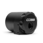 COBB air oil separator – Ford Focus ST – canister end with COBB logo - Cobb Tuning Thumbnail