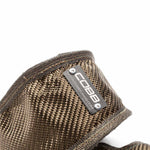 COBB turbo blanket – VW Golf GTI and Golf R Mk7 – woven outer layer and COBB badge close-up - Cobb Tuning Thumbnail