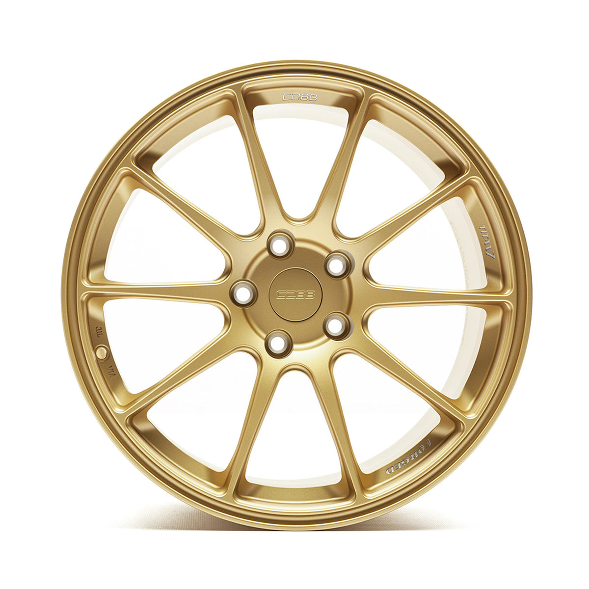 COBB Titan7 T-R10 wheel – 18x9.5 Cyber Gold – face-on view