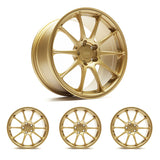 COBB Titan7 T-R10 Forged Wheel Set - Subaru WRX/STI (VA) / WRX (VB) / Impreza WRX STI (GR/GV) - 18x9.5 ET40 Cyber Gold