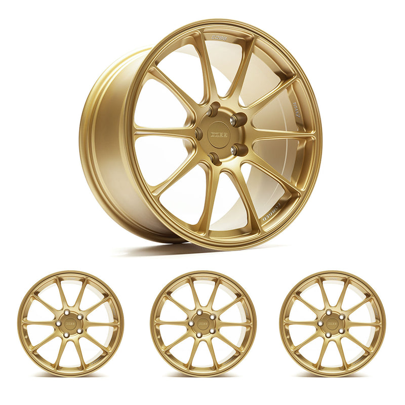 COBB Titan7 T-R10 wheel – 18x9.5 Cyber Gold – set of four, studio shot - Cobb Tuning