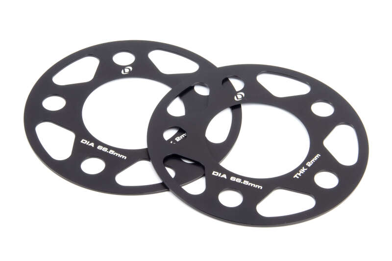 Dinan Wheel Spacers - 5x112 - 66.5mm CB - 2mm Thick (Set of 2) - Dinan