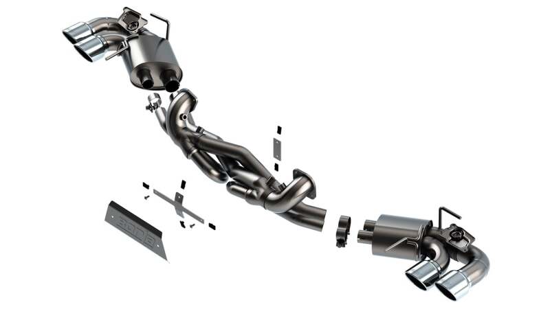 Borla Cat-Back Exhaust - Chevrolet Corvette Stingray (C8) - ATAK Euro Spec - Borla