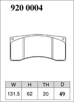 Dixcel Brake Pads - Alcon CAR49 / TA4+ / CRB343 / CRB332 / CAR23 - 20mm Pad Shape - Dixcel Brakes Thumbnail