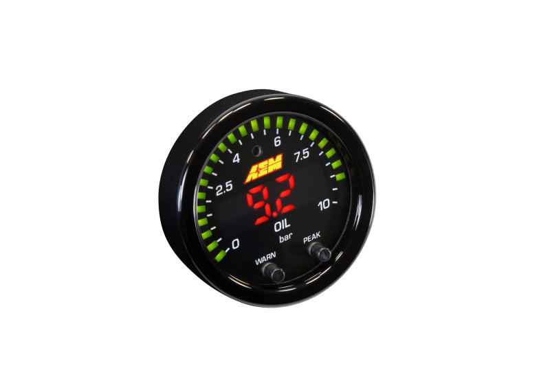 AEM X-Series Oil Pressure Gauge Kit - Universal - 0-150 PSI/10 BAR - Image 3