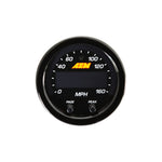AEM X-Series GPS Speedometer Gauge - Universal - 0-160 MPH Black Bezel/Black Face - Image 3 - AEM Electronics Thumbnail