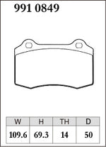 DIXCEL Rear Brake Pads – Commodore (VF) / Falcon (FG/FGX) / Camaro (Gen 5) / SRT (LX/WK2) – Brembo - Dixcel Brakes Thumbnail