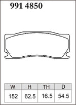 DIXCEL Brake Pads – Alcon CAR97 "MONO6" (16mm / 54mm) - Dixcel Brakes Thumbnail