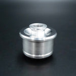 Suspension Secrets monoball bush, side view of the machined aluminium body on a dark background - Suspension Secrets Thumbnail
