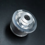 Suspension Secrets monoball bush, close-up of the flange, spherical bearing and centre sleeve - Suspension Secrets Thumbnail
