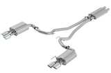 Borla Cat-Back Exhaust - Ford Mustang GT (S550) - ECE Touring Active Exhaust 2018-2022
