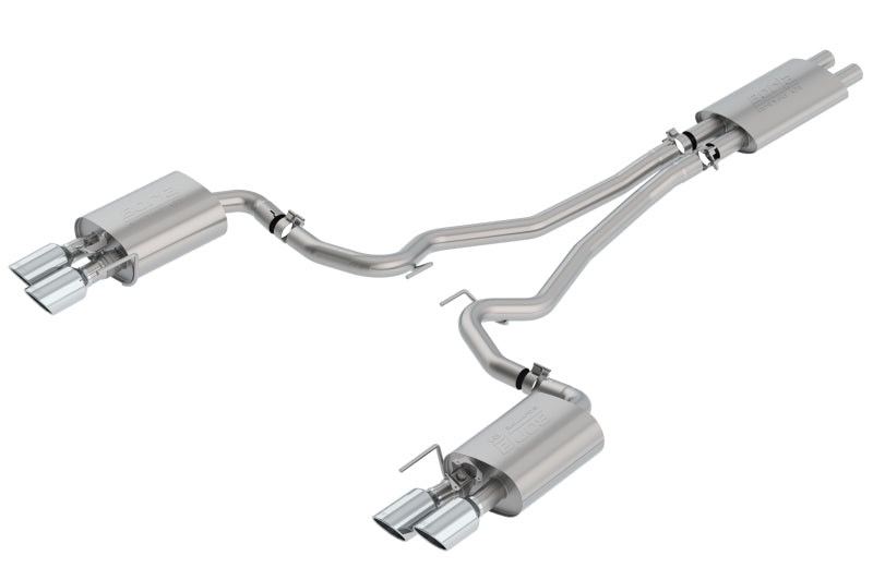 Borla Cat-Back Exhaust - Ford Mustang GT (S550) - ECE Touring Active Exhaust 2018-2022 - Borla