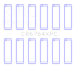 King CR6764XPC rod bearing set – line drawing of the 12 shells - King Racing Bearings Thumbnail