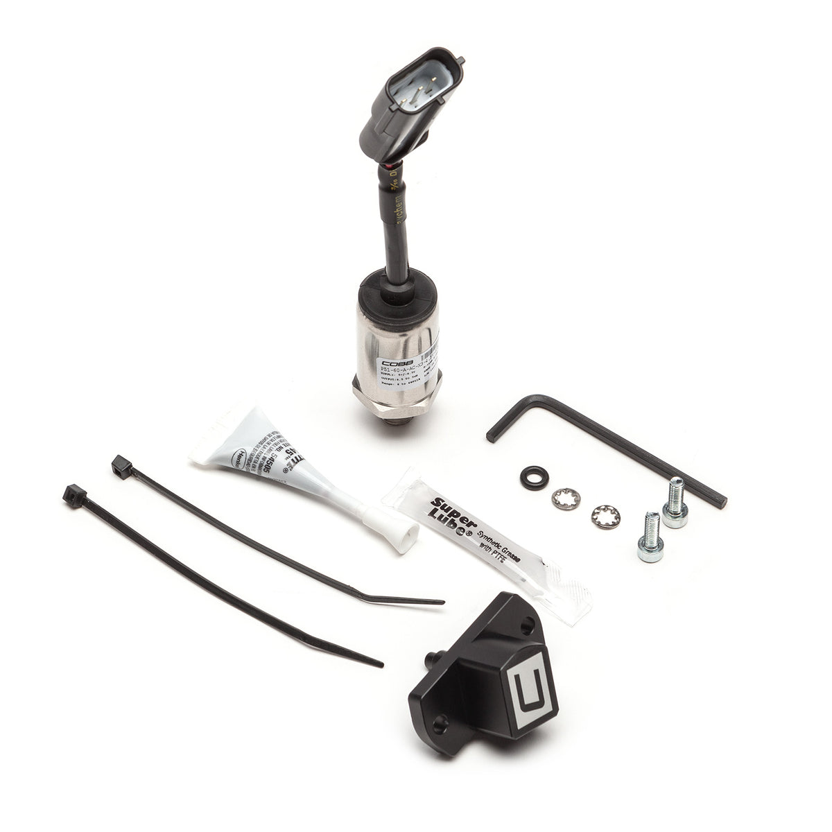 COBB 4 bar MAP sensor kit – Subaru WRX STI cast manifold – sensor, adapter, sealant and hardware