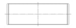 ACL 5562H conrod bearing shell outline diagram - ACL Thumbnail