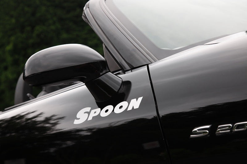 Spoon Sports Team Sticker Black 300mm - Universal - SPOON