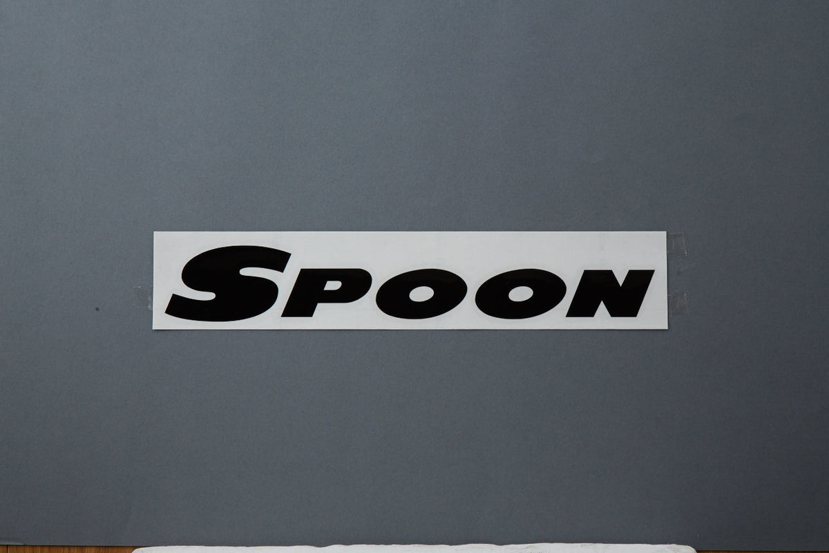Spoon Sports Team Sticker Black 300mm - Universal - Image 2