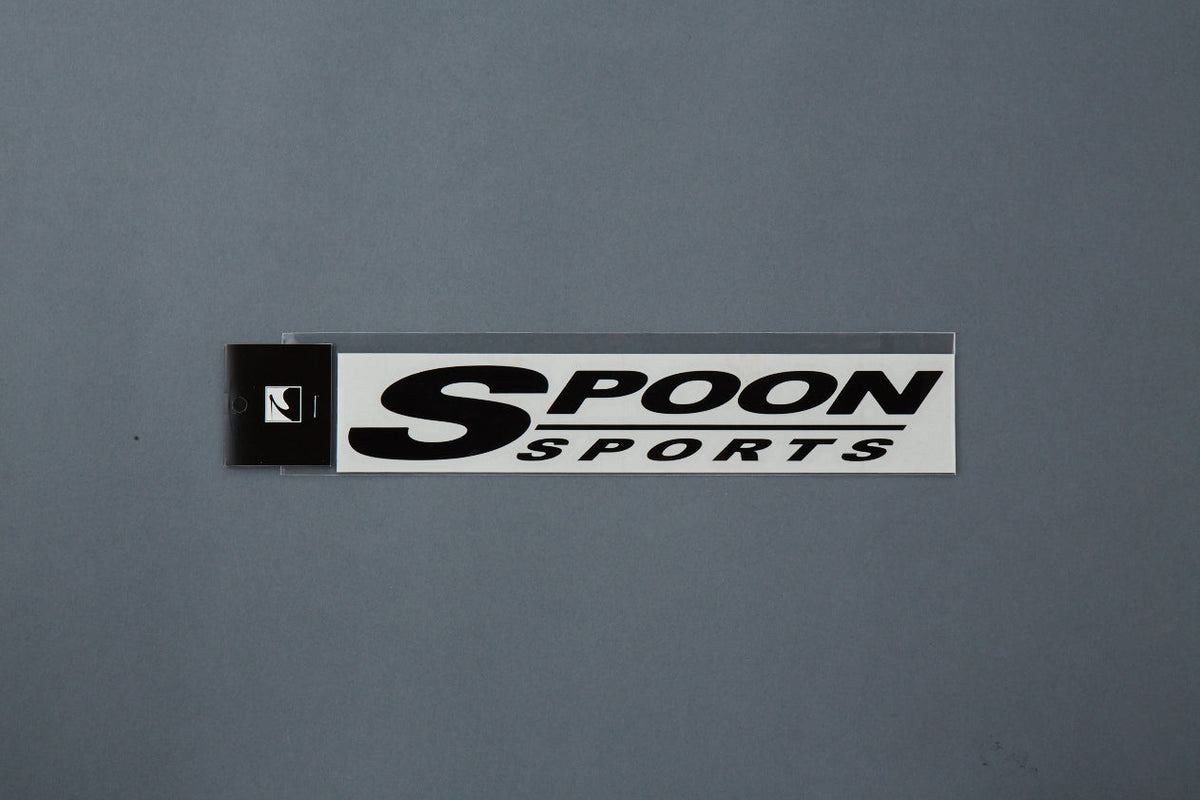 Spoon Sports Logo Sticker Black 250x40mm - Universal