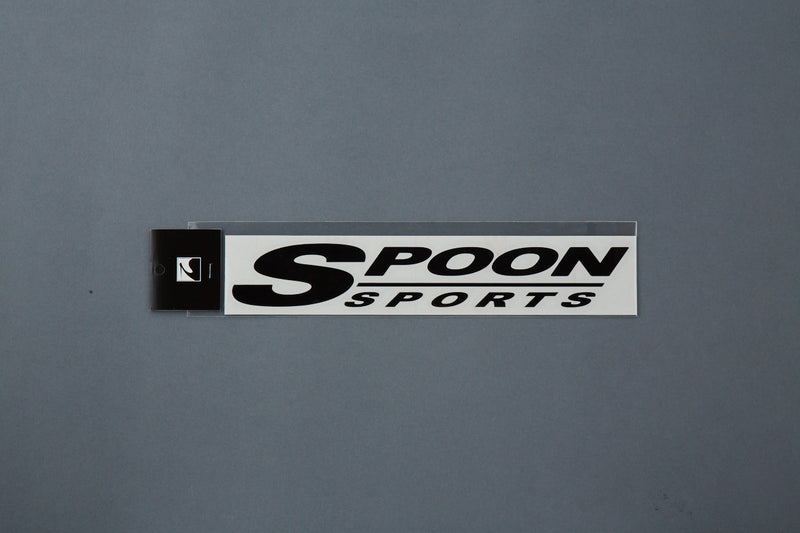 Spoon Sports Logo Sticker Black 250x40mm - Universal - SPOON