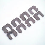 Suspension Secrets camber shim kit, eight slotted shims on white - Suspension Secrets Thumbnail