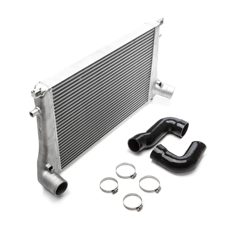 AMS front mount intercooler – VW Golf GTI/R Mk7 – core with silicone hoses and clamps - Cobb Tuning