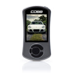 COBB Accessport V3 – white Porsche Cayman shown on the start screen, front view - Cobb Tuning Thumbnail