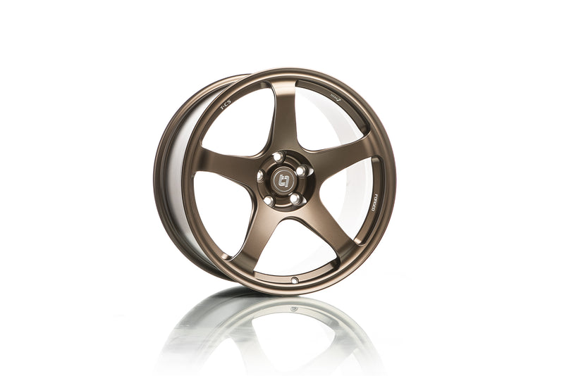 Titan 7 T-C5 forged full-face 5-spoke wheel in Techna Bronze, 17x9.5 +51 5x114.3 - Titan7