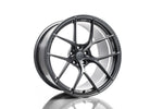 Titan 7 T-S5 forged split 5-spoke wheel in Satin Titanium, 17x9.5 +57 5x114.3 - Titan7 Thumbnail