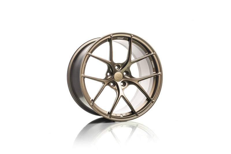 Titan 7 T-S5 forged split 5-spoke wheel in Techna Bronze, 17x9.5 +57 5x114.3 - Titan7