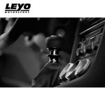 LEYO black Nappa DSG shift knob – fitted in console (product illustration) - LEYO Thumbnail