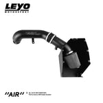 LEYO 4" cold air intake – Audi RS3 8V – side view with filter and heat shield - LEYO Thumbnail