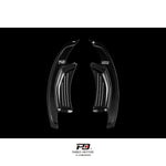 LEYO S tronic paddle shift extensions V3 – black pair front view - LEYO Thumbnail