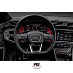 LEYO S tronic paddle shift extensions V3 – red pair fitted to Audi RS steering wheel - LEYO Thumbnail