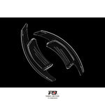 LEYO clear paddle extension – Audi RS / R8 – pair of clear paddles crossed over - LEYO Thumbnail