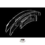 LEYO clear paddle extension – Audi RS / R8 – clear paddles stacked, side profile - LEYO Thumbnail