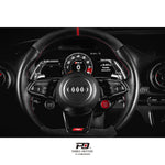 LEYO clear paddle extension – Audi RS / R8 – fitted clear paddles with RS3 dash behind - LEYO Thumbnail