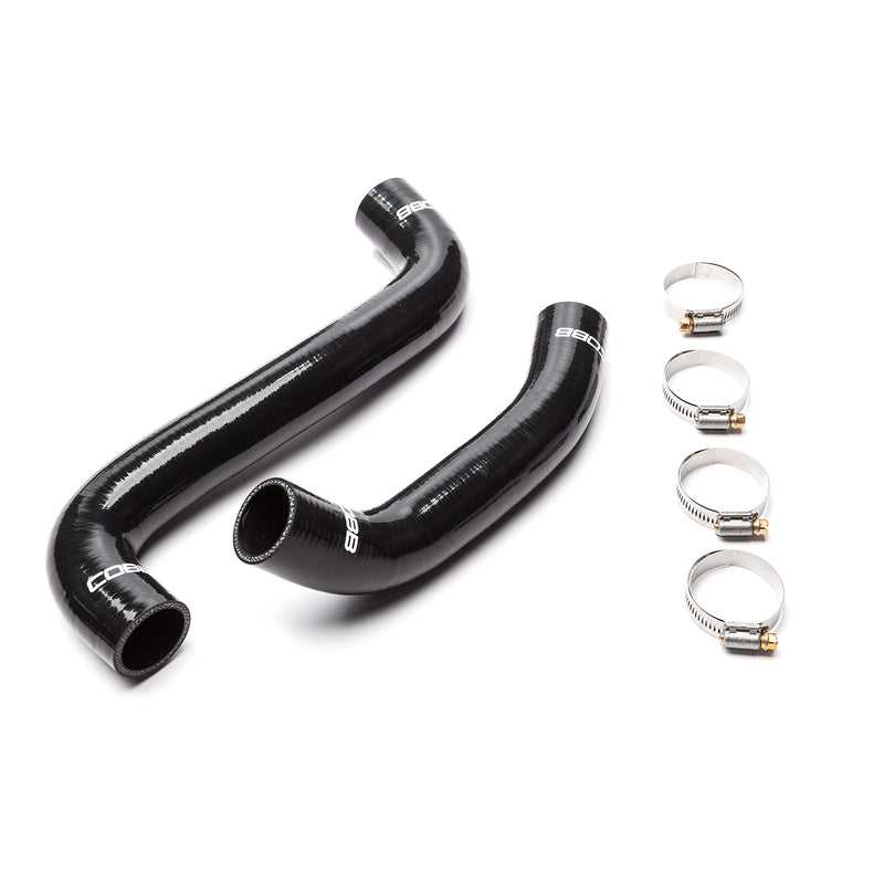 COBB silicone radiator hoses – Subaru WRX STI – black upper and lower hoses with four clamps - Cobb Tuning