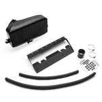 COBB top mount intercooler – Subaru WRX VB – black core, thrust tunnel, hoses and hardware laid out - Cobb Tuning Thumbnail