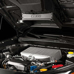 COBB top mount intercooler – Subaru Outback BT – silver core and thrust tunnel in engine bay - Cobb Tuning Thumbnail