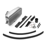 COBB top mount intercooler – Subaru Outback BT – silver core, brackets, hoses and hardware laid out - Cobb Tuning Thumbnail