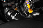 COBB silicone radiator hose kit – Subaru WRX VB – COBB logo hose by the dipstick, wide crop - Cobb Tuning Thumbnail
