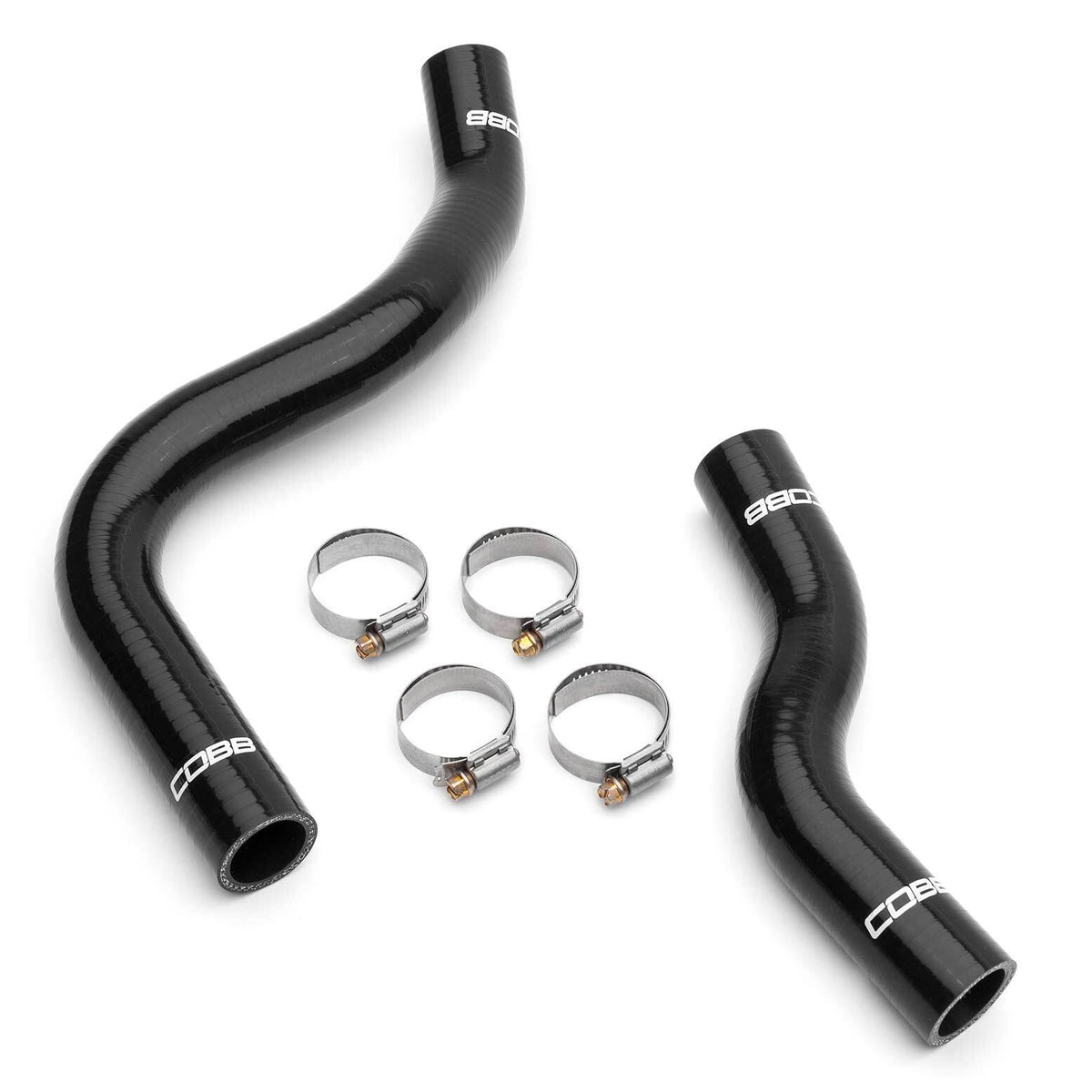 COBB silicone radiator hoses – Honda Civic Type R FK8 – two black hoses with four clamps