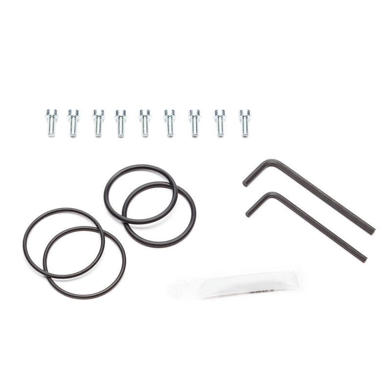 COBB XLE bypass valve rebuild kit – o-rings, screws, hex keys and lube laid out - Cobb Tuning