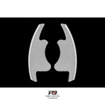 LEYO S tronic billet paddle extension V2 – Audi – silver pair, rear face - LEYO Thumbnail