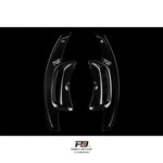 LEYO billet paddle shift extensions – Mercedes-Benz – black pair front view - LEYO Thumbnail