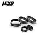 LEYO Billet Aluminium Knob Set 5pc (Black) - Volkswagen