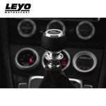 LEYO silver Nappa DSG shift knob – fitted, gauge cluster behind (product illustration) - LEYO Thumbnail