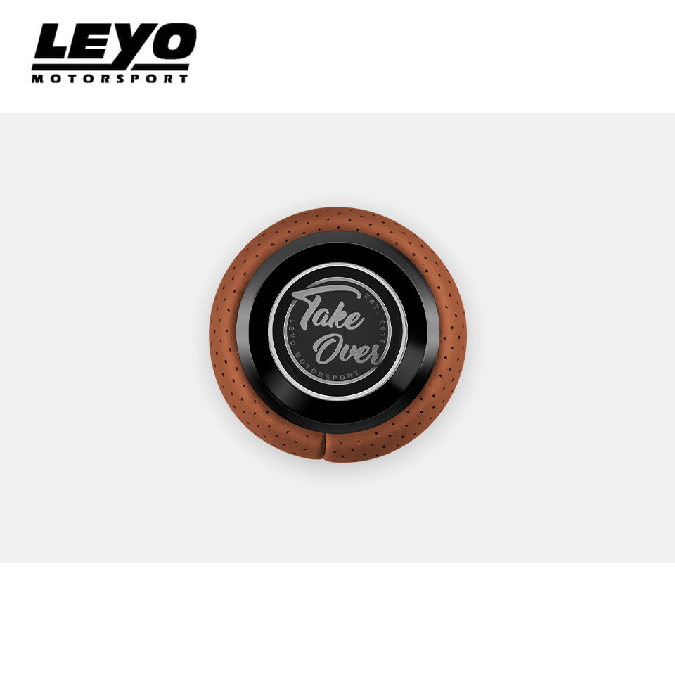 LEYO brown Nappa DSG shift knob – Take Over top badge